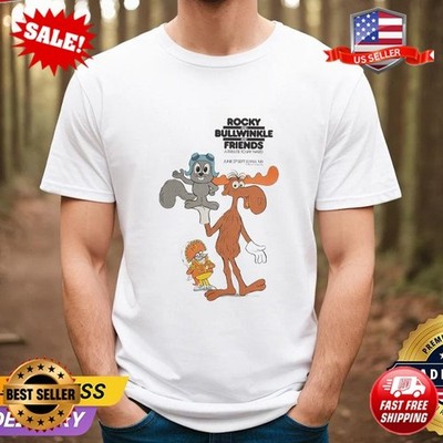 Lovely Rocky And Bullwinkle 86 Shirt, Rocky And Bullwinkle 80s T-Shirt S-5XL