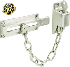 Products U 11093 Keyed Diecast Chain Door Guard, 3-1/4", Satin Nickel Finish