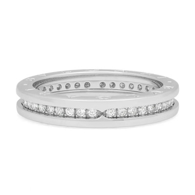 Bvlgari B.Zero1 One Band Pave Diamant Ring 18K Weißgold 0,60Ctw Gr. 65 US 11,25