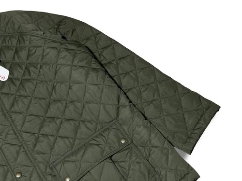 NWT! Lands End Quilted Jacket Mens XL Green Primaloft Corduroy Collar Chore Coat image 2
