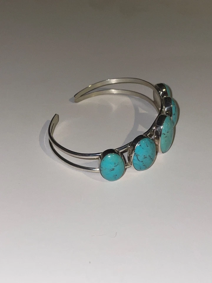 Jay King Green Variscite 925 Sterling Silver Cuff Bracelet - Изображение 2 из 4