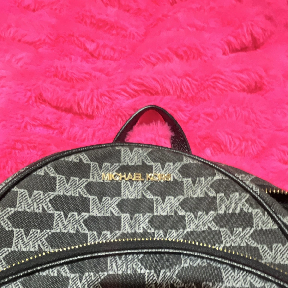 Michael Kors Gray MK Logo Mini Backpack with Black Trim Michael Kors Black Gray Signature MK Mini | Mercari main image 2