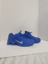 Nike Shox R4 Racer Blue Metallic Silver HJ7303-445 women's size 12