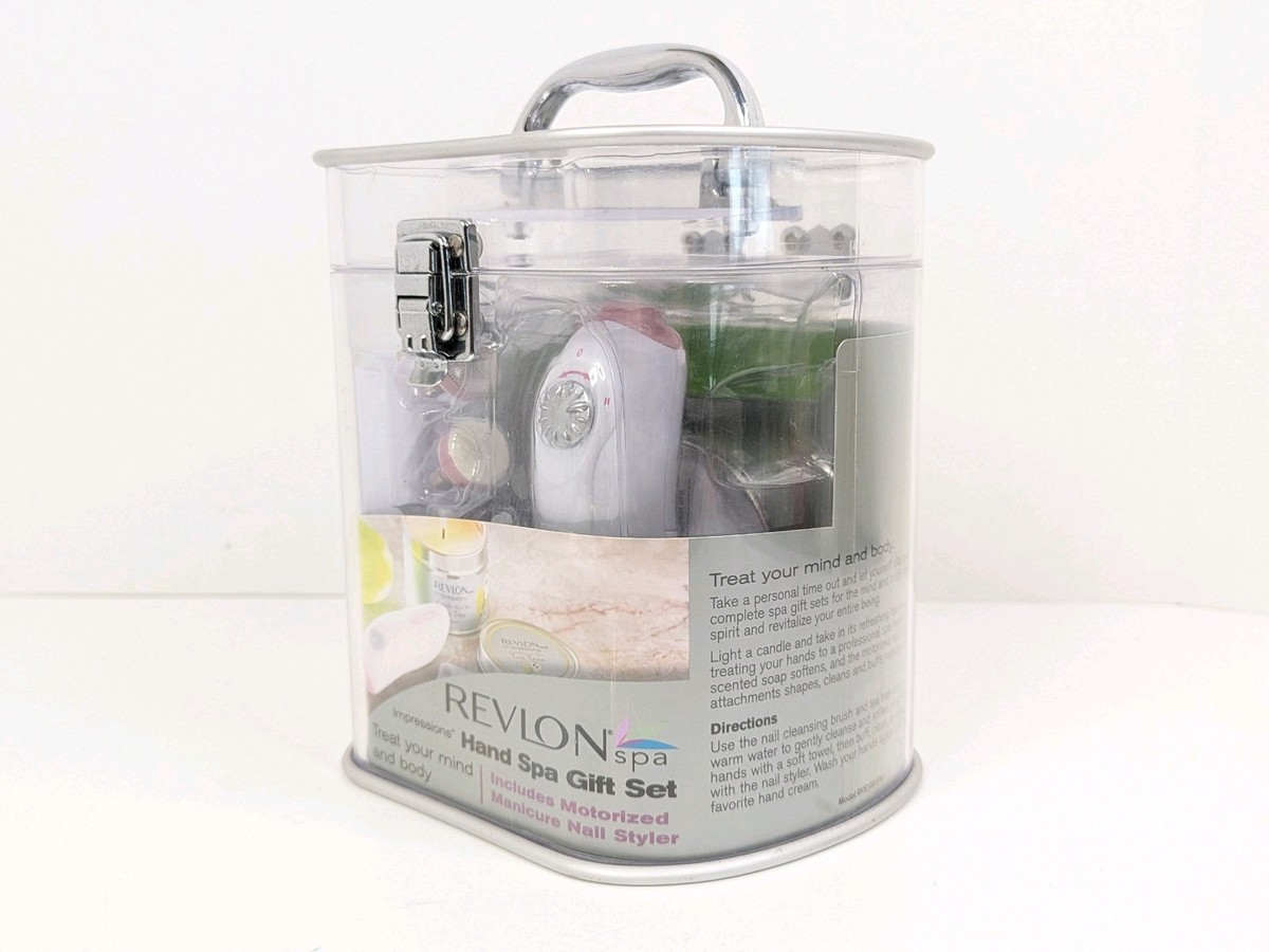 ❣️セール⑦❣️バズりコスメ❣️サポンn❣️レフィル❣️シナクティフ Revlon Impressions Hand Spa Gift Set Motorized Manicure Nail