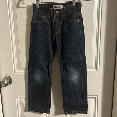 Levi s Straight Jambe Droite Boys Size 7 Regular, Adjustable Waist
