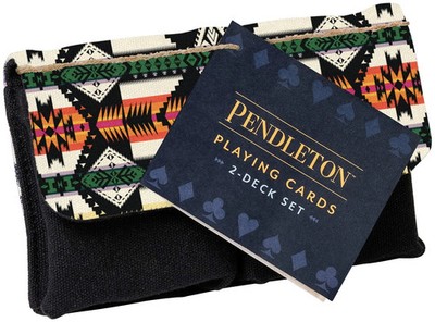 Pendleton 2 Deck Set Spielkarten mit Travel Snap Case
