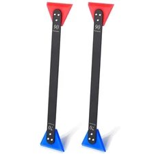 Small Squeegee for Vinyl, 2 in 1 Different Hardness Rubber Blade with Metal H...