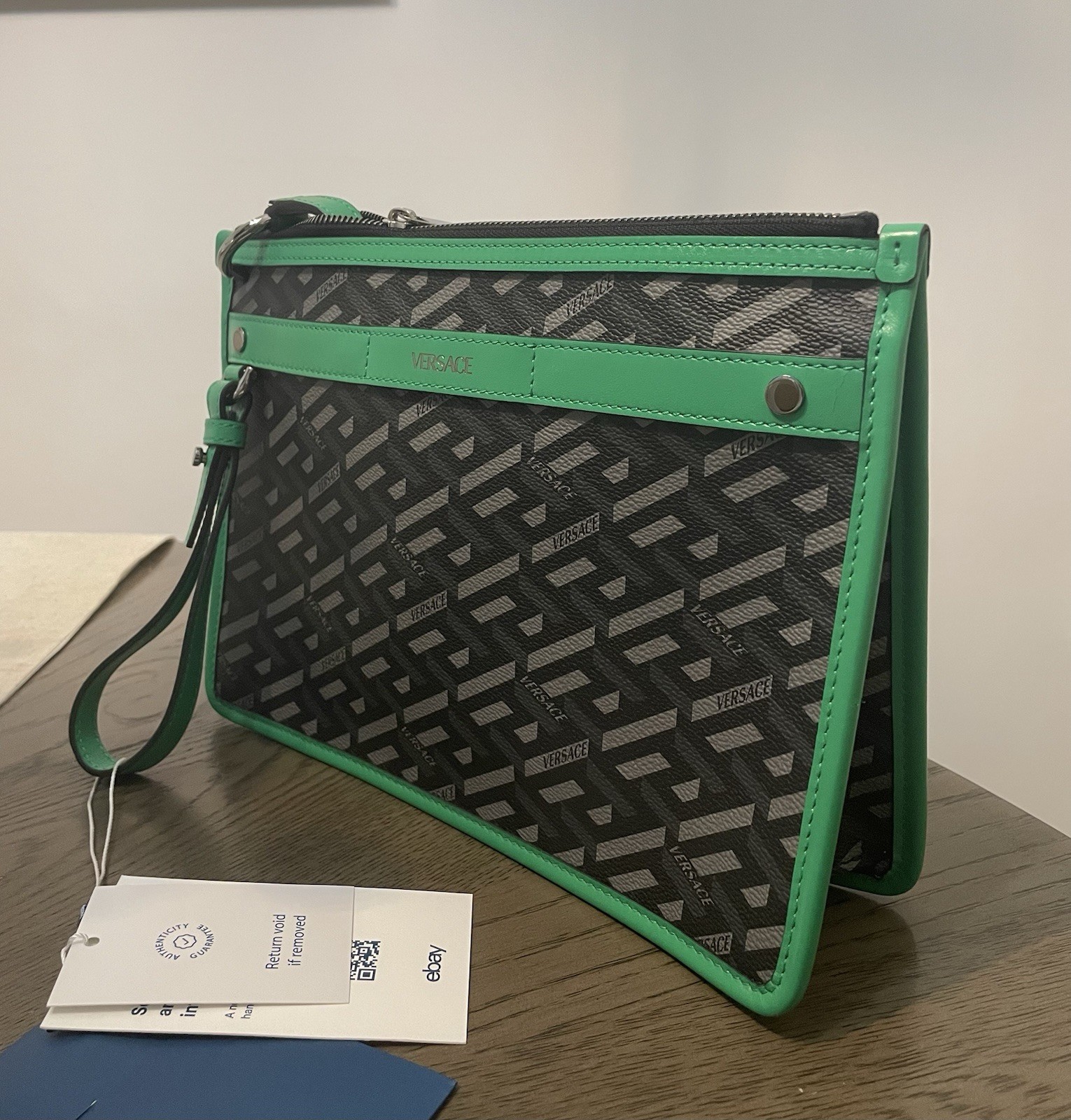 Versace La Greca Messenger Bag-Authentic-Unisex-E… - image 5