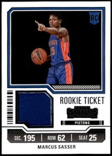 2023-24 Panini Contenders #RTS-SAS Marcus Sasser Rookie Ticket Jersey E1