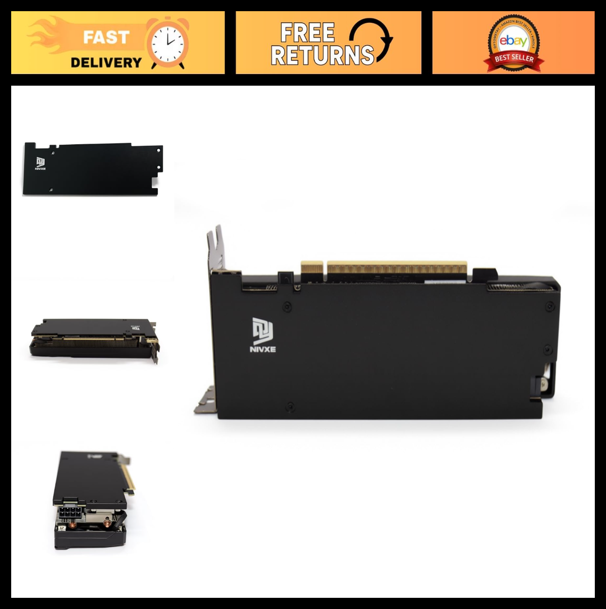 Low Profile 8G Graphics Card Backplate Cover for RTX 5060/5050 OC