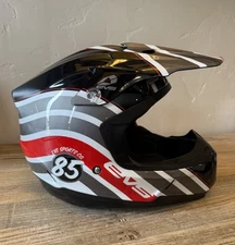 EVS Sports Co. T5 Black Gray & Red Helmet & Visor, 35 MM