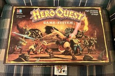 Milton Bradley HeroQuest gioco da tavolo 1989/90 (gargoyle come da foto) scatola usurata