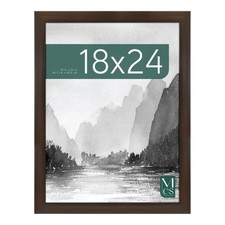 MCS Museum 18x24 Espresso Woodgrain Poster Frame, Vertical  Horizontal Wall Han
