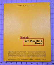Vintage Kodak Dry Mounting Tissue 150 Sheets 8 x 10 in - Sealed