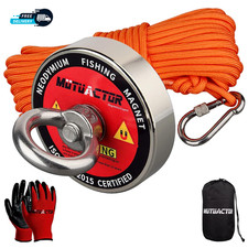 Mag net Fishing Kit 500Lbs Pulling Force  2 . 3  Heavy Duty 