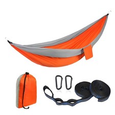 Camping Hammock,Lightweight Nylon Parachute Hammock with Tree Straps and Carr...
