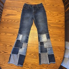 Vintage Zana Di Y2K Patchwork Flared Jeans Size 1 Junya Watanabe Style Wide Leg