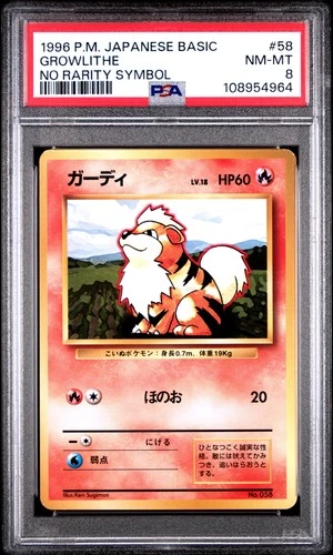 Growlithe PSA 8