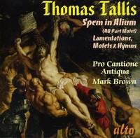 Thomas Tallis - Spem In Alium 40 Part Motet/Lamentations/... - Cd - G1398Z