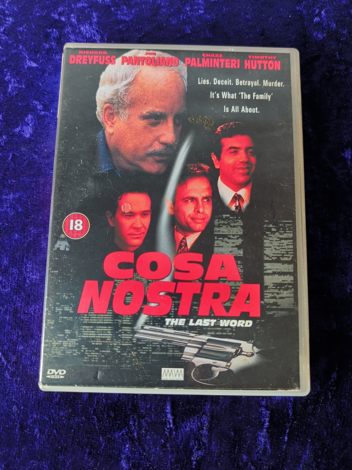 DVD COSA NOSTRA THE LAST WORD DREYFUSS PANTOLIANO HUTTON GANGSTER CRIME UK R2