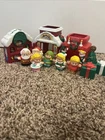 Vintage Lot Of 10 Fisher Price Little People Christmas