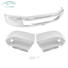 Split Front Bumper Face Bar W/o Fog Light Hole For Ford F250 F350 2020 2021 2022