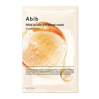 [ABIB] Mild Acid pH Sheet Mask Glutathiosome Fit - 1pack (10pcs)