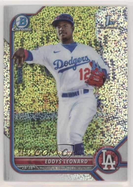 2022 Bowman Chrome Prospects Speckle Refractor /299 Eddys Leonard #BCP-57 s3g