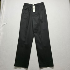 Alfred Dunner Women's Black Elastic Waist Classics Twill Pants Size 8 NWT