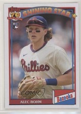 2021 Topps Archives 1991 Topps Bazooka Shining Stars Alec Bohm #91BZ-3 tv5