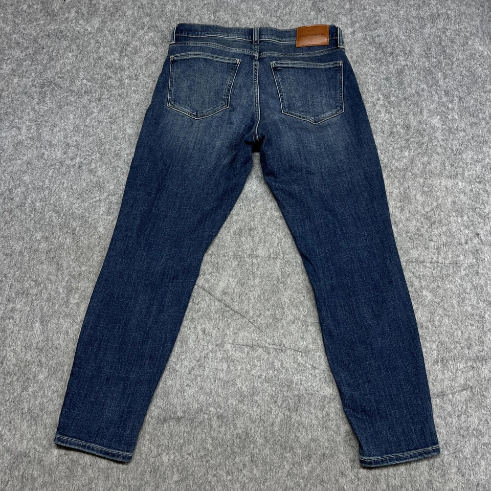 Lucky Brand Jeans Womens 12 Blue Ava Mid Rise Skinny Stretch Denim Dark Wash - Image 2 of 4