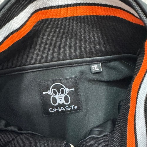 Vintage Ghast Ireland Track Jacket Men's 2XL XXL Black Warm Up Sweatshirt y2k  - Picture 6 of 10