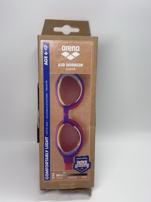 Arena Air Junior Mirror Swimming Goggles - Pink