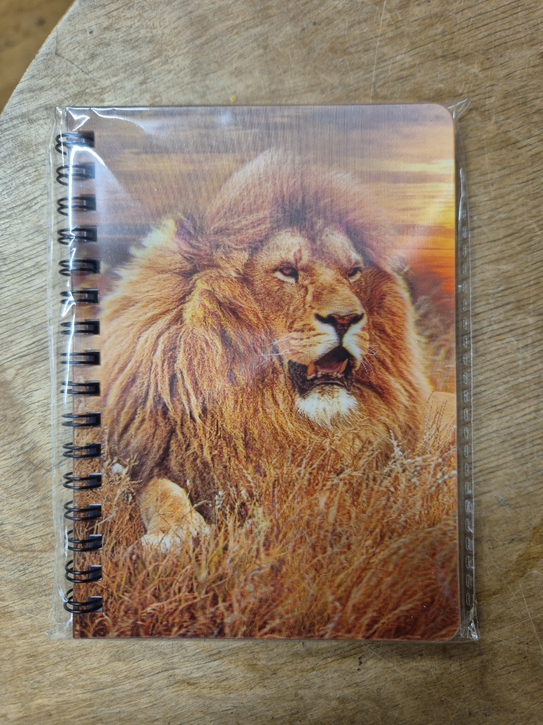 Lion Notebook Lions Notebooks A6 lined Notepad Big Cat Cats Wild Animal Notepads
