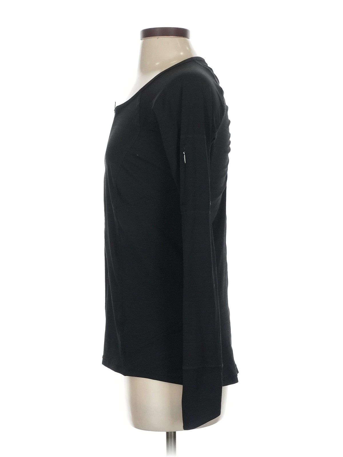Athleta Women Black Long Sleeve T-Shirt S - image 4