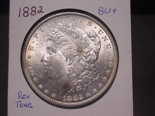 1882 MORGAN DOLLAR BU + NICE ORIGINAL POPULAR DATE PQ TONE