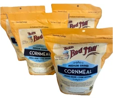 Bob's Red Mill Organic Medium Grind Cornmeal 24 ounce (Pack of 4) (Q2) PARVE