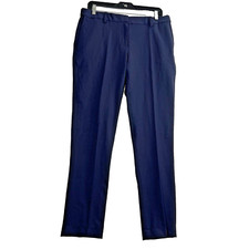 Lands End Pants Women's Size 8 Petite Navy Blue Straight Leg