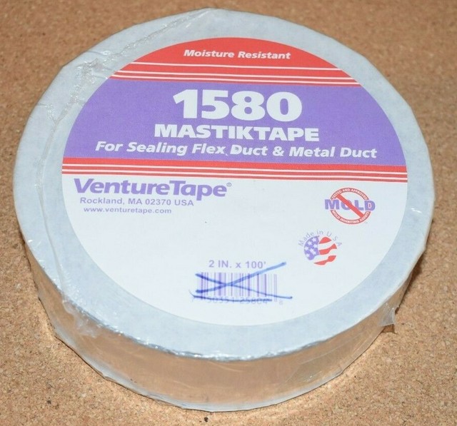 3M 1580p Venture Mastik Aluminum Foil Duct Sealing Tape 2" X 100 FT