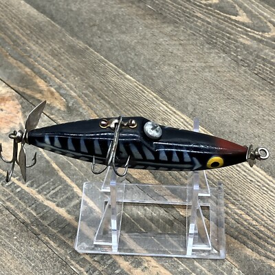Leurre De Pêche Vintage Weber Shadrac - Crankbait Américain, Noir Méné
