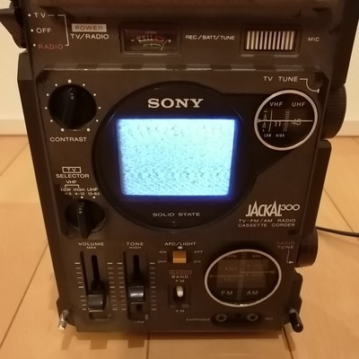 SONY Sony JACKAL300 Jackal TV-FM/AM radio-cassette latte-cassette FX-300 tested