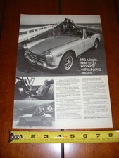 1972 MG MIDGET - ORIGINAL VINTAGE AD