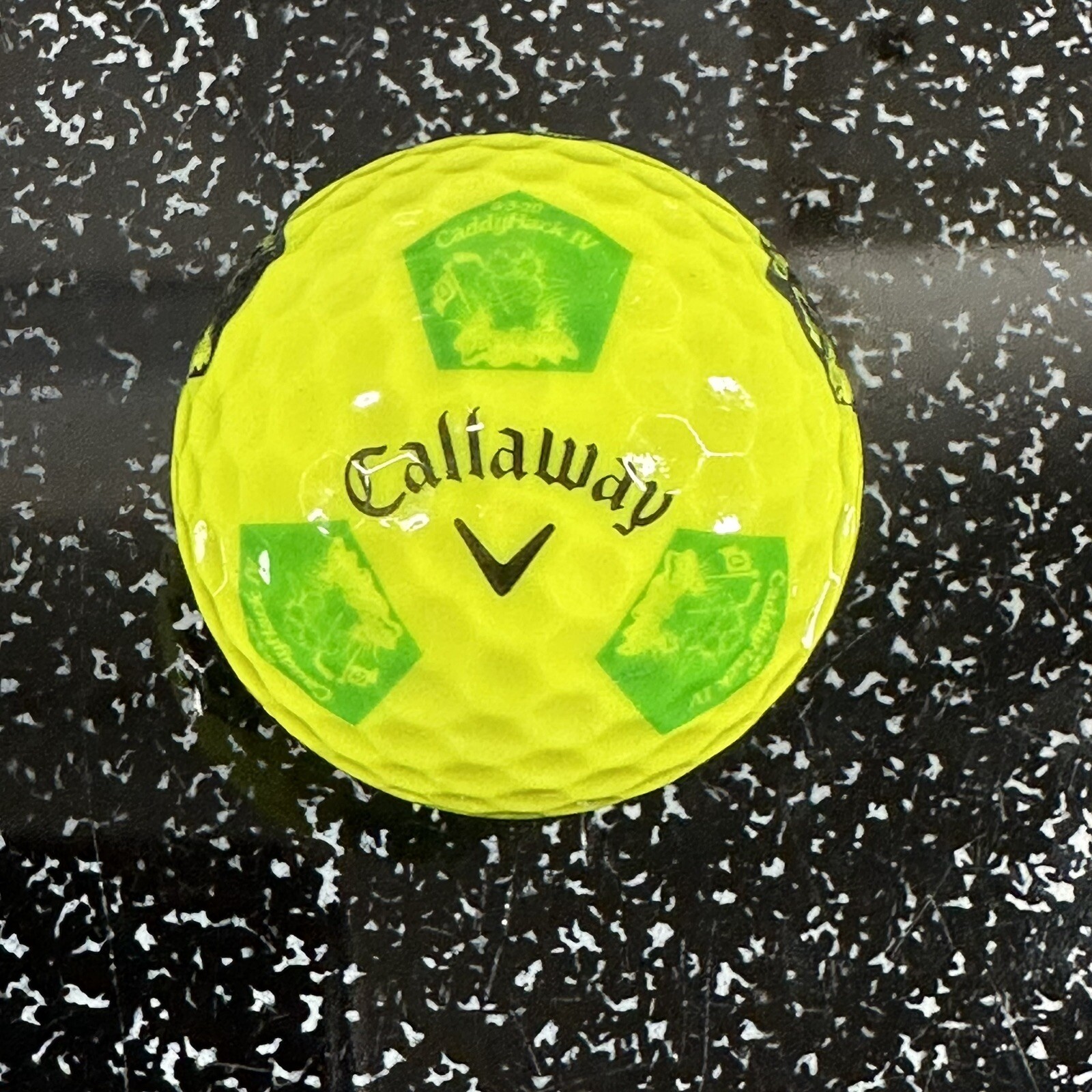 1 RARE Callaway Chrome Soft Truvis Golf Ball Caddyhack IV Yellow + Black & Green eBay