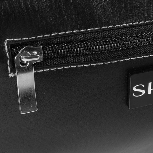 SHANY Travel Toiletry Bag and Dopp Kit – Faux Leather Organizer – Black Leathere - Picture 6 of 9
