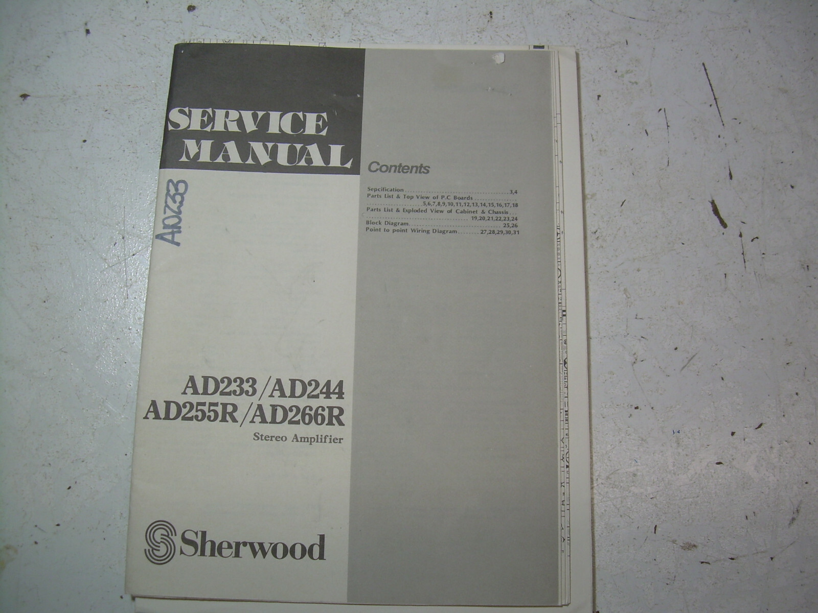 Sherwood AD-266R vintage audio equipment - eBay listing photo 2