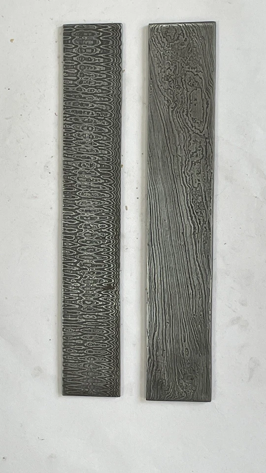 Cuchillo de barra de acero Damasco forjado a mano para hacer 25*4 cms espesor 4 mm Foto 2 de 4