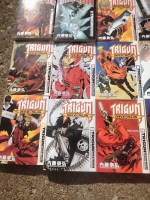 Complete Set 16 Trigun Maximum Manga 1-14 + 2 English VG Cnd Fast