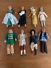 Lotto 8 diverse marionette made Italy’30, by Soraga. vesti in stoffa