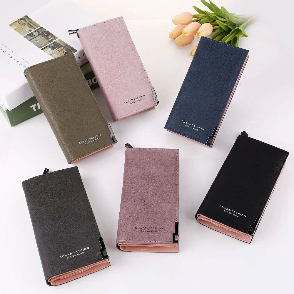 LEOEZYA Damen Geldbörse Rosa - Großes Portemonnaie Mit Vielen Fächern