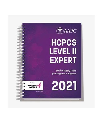 2021 HCPCS Level II Expert: Service/Supply Codes for Caregivers & Suppliers, Aap